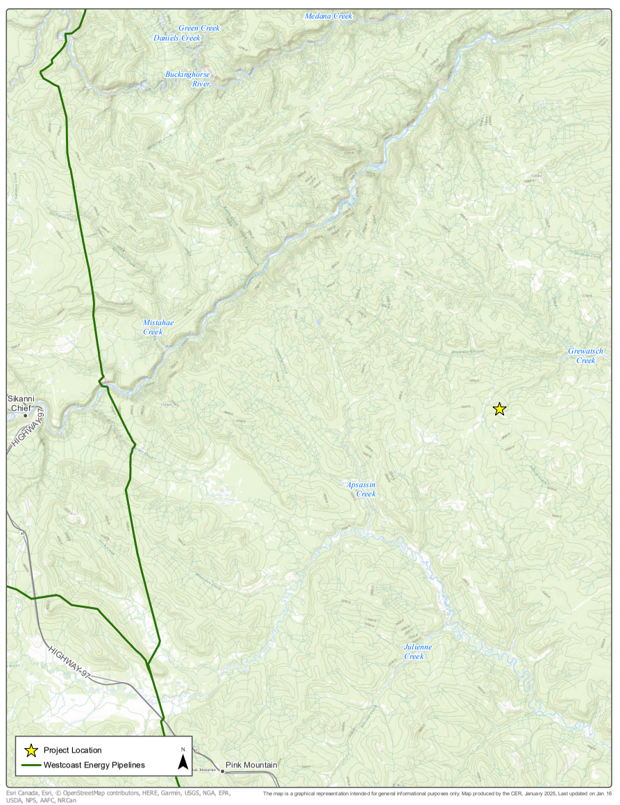 Westcoast Meter Station 18 Replacement Map